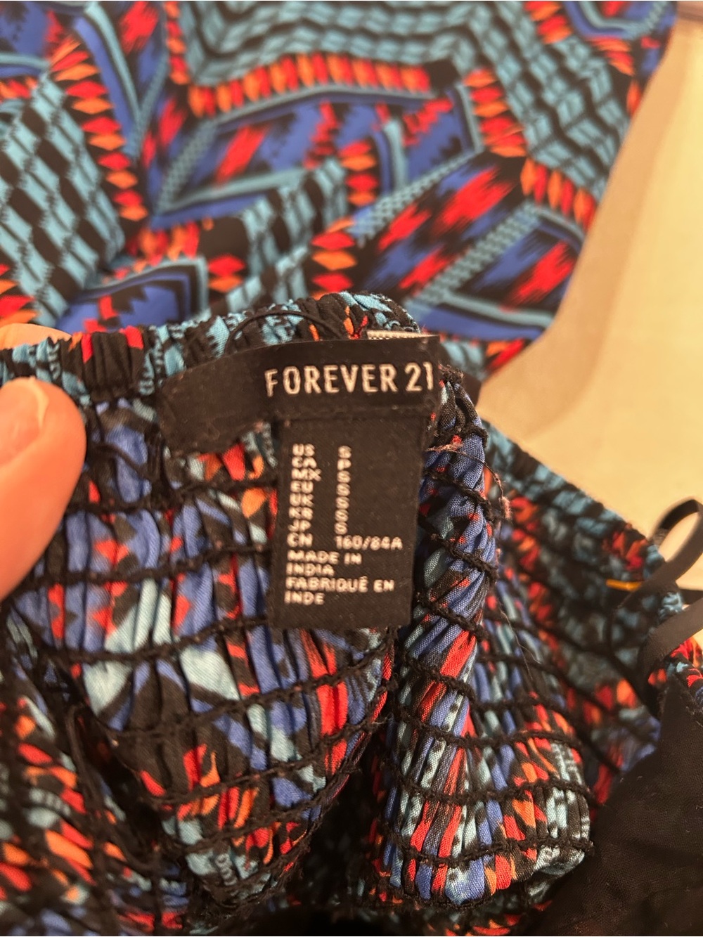 Forever 21 Boho Tribal Print Fit & Flare Sundress Summer Mini Dress - Picture 3 of 7